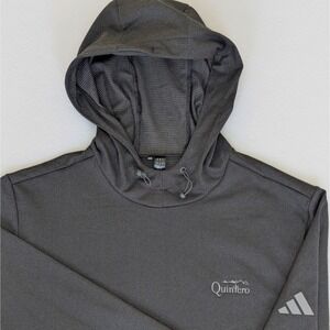 Adidas Golf Black Men's Small Hoodie Pullover Textured Lightweight Quintero Logo